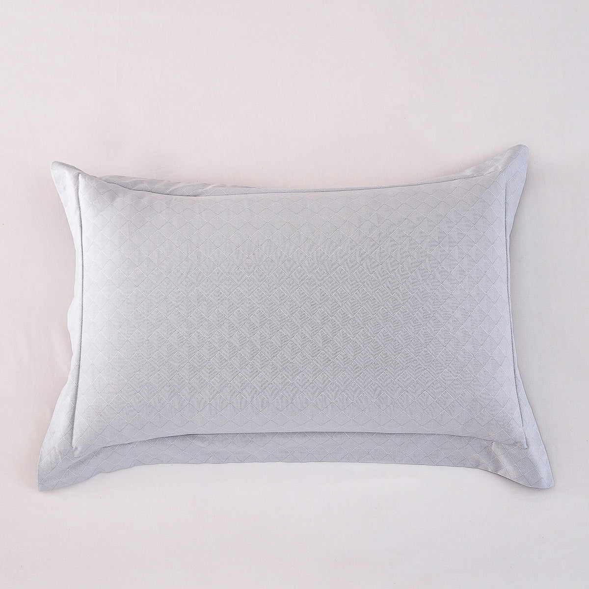Alpha-Glacier Gray Cotton Pillow Sham - Image 4