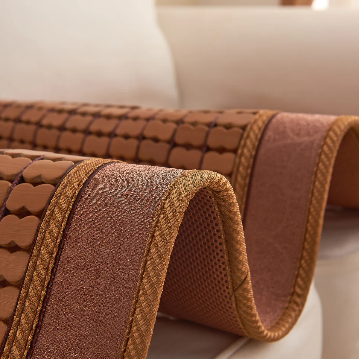 Carbonized Bamboo Sofa Mat - Image 12