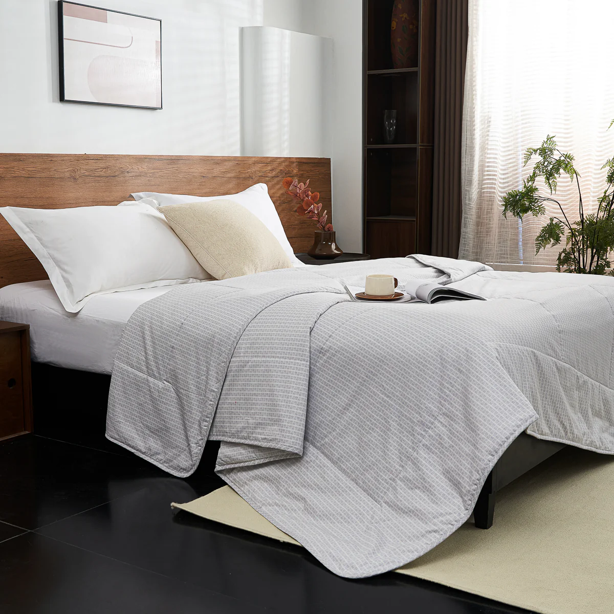 Eta  Mist White  Cotton Light Comforter - Image 6
