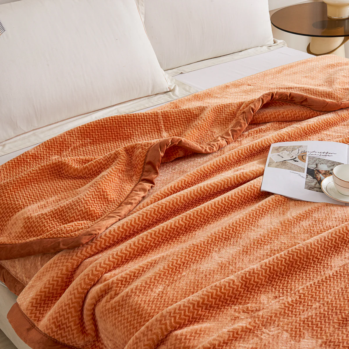 Flatte Pattern Raschel Velvet Winter Blanket - Image 6