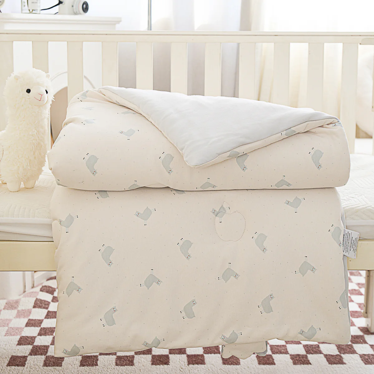 Happy Alpaca Cotton Knitted All Season Comforter - Image 3