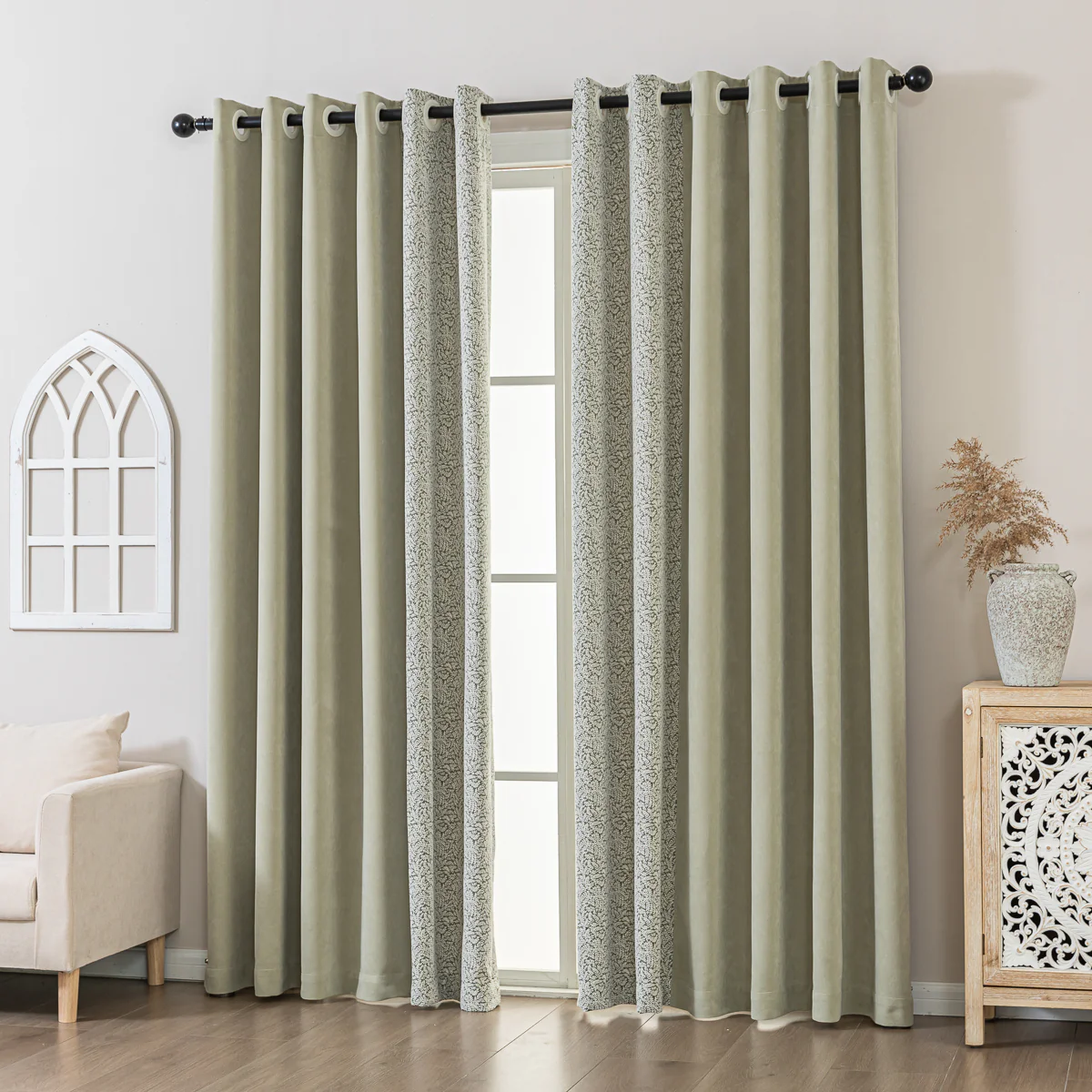 Verdure Leaf Jacquard Curtain - Image 9